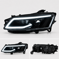 Ensemble de phares LED BK pour Audi A6 2005-2011, style Rolls, projecteur DRL, clignotant séquentiel, plug and play