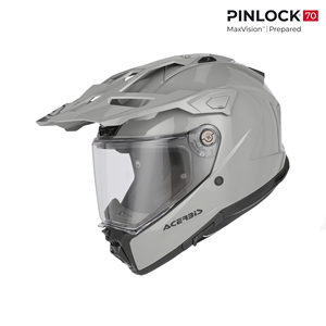 Casque de moto Acerbis Attack gris avec Pinlock MaxVision préinstallé - Product Image 1
