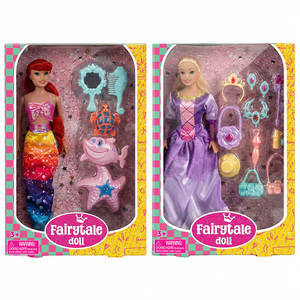 13cm Deluxe PVC Princess Mermaid Doll <b>Matching</b> Accessories Window-<b>Box</b> Packed Unisex DIY Model Toy - Product Image 3