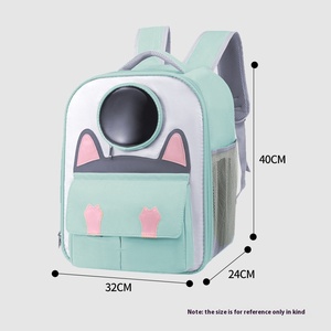 Fashionable Universal Cat Backpack Solid Zipper Outdoor Pet <strong>Carrier</strong> for <strong>Small</strong> <strong>Dogs</strong> Breathable <strong>Shoulder</strong> Satchel All Seasons - Product Image 1