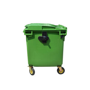 Outdoor Wheeled square 1100L Large Plastic Dustbin Garbage <strong>Bin</strong> in Stock