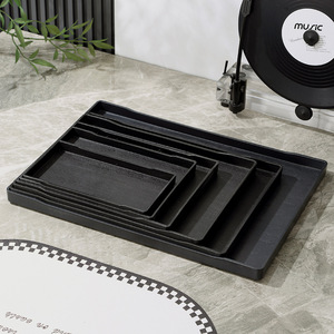 Plateau de service alimentaire de haute qualité Rectangle assiette carrée assiettes à vaisselle vaisselle pour <span class=keywords><strong>cuisine</strong></span> à domicile - Product Image 5