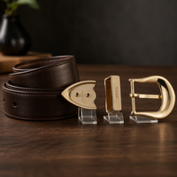 Boucles de ceinture pour hommes d'affaires, logo gravé sur mesure, alliage de zinc, métal résistant à la rouille, anti-rayures, pour ceinture en cuir