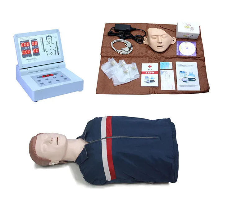 Manikins Cpr asli baru untuk dijual latihan darurat dengan Simulator setengah badan CPR Manikin latihan medis cpr dummies