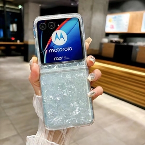 Nueva cubierta protectora con patrón de carcasa translúcida brillo perlado para <span class=keywords><strong>Motorola</strong></span> <span class=keywords><strong>Razr</strong></span> 50 2024 funda para teléfono móvil - Product Image 5