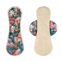 Serviettes hygiéniques réutilisables en charbon de bois, contrôle des odeurs, respirantes, lavables, serviettes menstruelles en tissu réutilisables