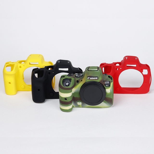 NEW Soft Silicone Armor Skin Case Protective Body Cover Mirrorless DSLR Camera Bag for Canon EOS R8 R R7 RP R5 R6 Mark II R6II