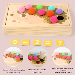 <span class=keywords><strong>Jeu</strong></span> d'éveil Montessori hérisson coloré en bois avec perles à clipser pour l'apprentissage des mathématiques et <span class=keywords><strong>le</strong></span> comptage, jouet éducatif pour enfants de 2 à 6 ans - Product Image 3