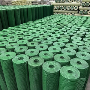 Best Price Green PVC Coated 15mmx15m Welded Wire <b>Mesh</b> Roll 5ftx10m Door Window <b>Screens</b> Stainless Steel Netting Yiwu Guangzhou - Product Image 5