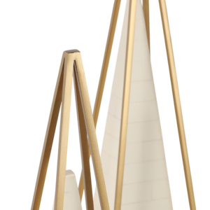 Sculture Decorative a Forma di Piramide in Ferro e Resina per Soggiorno, Ufficio, Bagno, Scaffale e Tavolino da Caffè - Product Image 6