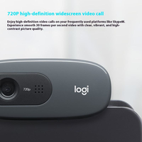 Cámara Web Logitech C270HD 720p USB Plug and Play con Micrófono con Reducción de Ruido para Laptop, Escritorio, Videoconferencias, Reuniones en Línea y Transmisiones en Vivo