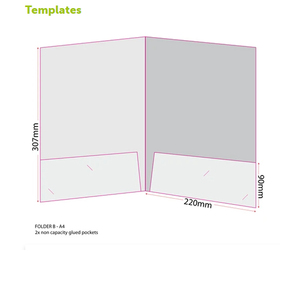Bán Buôn A4 <span class=keywords><strong>Kraft</strong></span> Giấy Trình Bày Thư Mục Với Hai Túi Phẳng Và Khe Cắm Thẻ Kinh Doanh - Product Image 5