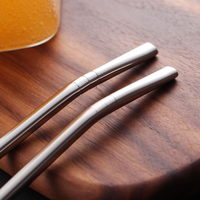 Pailles en métal Kitchen Mate, acier inoxydable 304, paille à boire avec filtre, pour thé aux fleurs, café