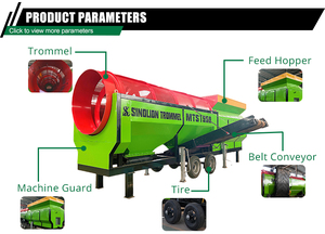 Nhà sản xuất di động sàng lọc đá sàng lọc nhà máy trống màn hình đất mặt cát di động sàng lọc máy - Product Image 3