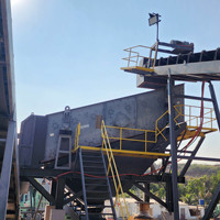Crible vibrant circulaire pour l'exploitation en carrière avec ressort en caoutchouc pour une opération de criblage stable des matériaux en pierre