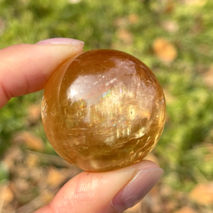 Esferas de Cristal de Calcita Natural al por Mayor, Bolas de Cristal Amarillo para Adivinación, Sanación, Decoración del Hogar, Regalos Espirituales - Product Image 4