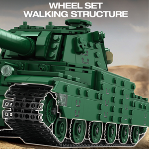 Reobrix 77043 1082PCS Type5 Heavy 2605 tank World of Tanks Series Building Block Brick Model Technical Educational Toy OEM ODM - Product Image 4
