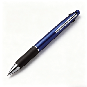 Stylo bille rétractable trois couleurs avec grip en caoutchouc, pointe plaquée laiton, recharges remplaçables SXR8007, multicolore, pour écriture au bureau - Product Image 4
