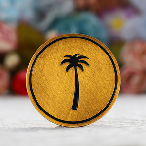 Nueva Moneda de Desafío de Golf con Logotipo de Palmera 3D en Aleación de Zinc, Monedas de Metal Personalizadas con Esmalte Chapado en Bronce Antiguo de Doble Cara para Recuerdo - Product Image 4