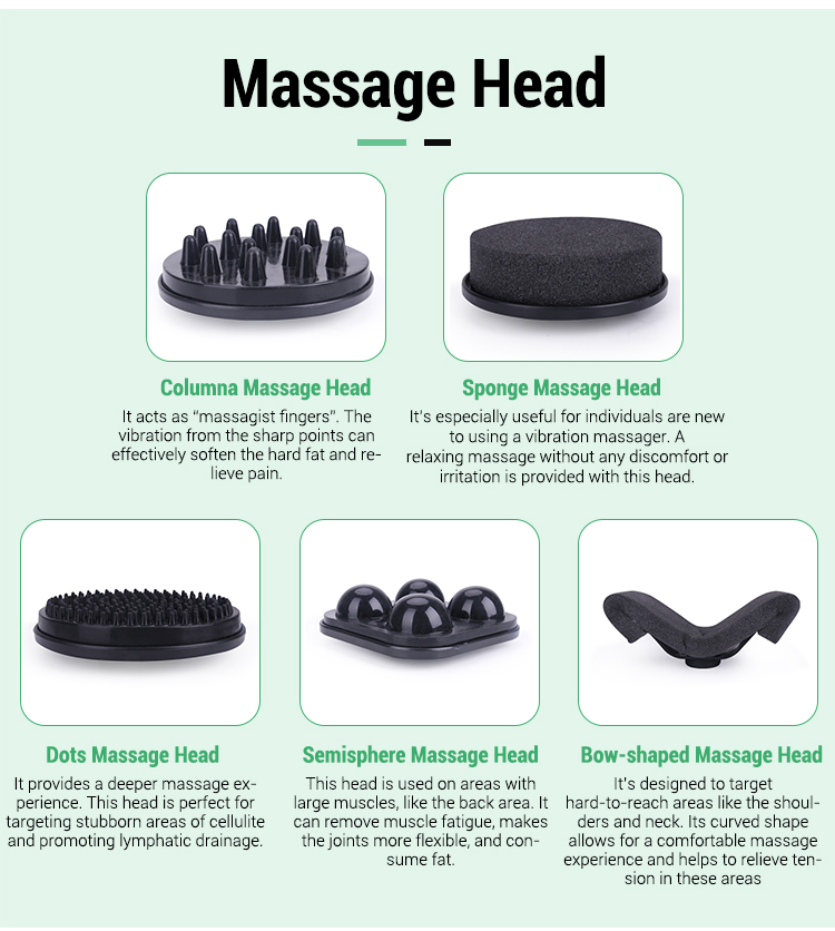 Portable 5 Heads Massager Vibrating G5 Cellulite Body Slimming G5 Vibration  Massage Machine Fat Loss Salon
