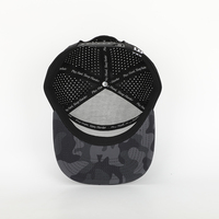 Casquette Snapback de canard camouflage à bord plat vierge de haute qualité Camouflage étanche Style sportif Logo personnalisé Patch en caoutchouc impression numérique