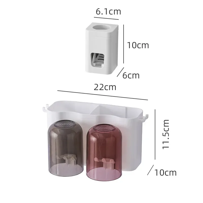 Set de 2 piezas con exprimidor blanco