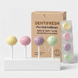 อมยิ้มไซลิทอลแบบอัดเม็ดที่ทันตแพทย์แนะนำ - อมยิ้มไร้น้ำตาล 6 กรัม ดีต่อสุขภาพฟันสำหรับเด็ก - รับผลิตแบบ OEM แบรนด์ส่วนตัว - Product Image 2