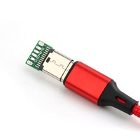 24pin usb c connecteur femelle 2 * 12pin 6 type cores-c connecteur femelle avec conseil