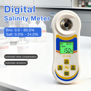 Medidor de Salinidade Digital Portátil HQ-1000 de Alta Precisão 2 em 1 para Açúcar e Salinidade, Refratômetro <span class=keywords><strong>Brix</strong></span> para Frutas, Bebidas e Vegetais - Product Image 1