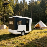 Mini-caravane d'aventure légère et remorquable avec salle de bain pour l'exploration en plein air et les voyages routiers