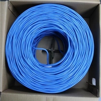 Câble LAN Ethernet Cat6 UTP 23AWG cuivre nu massif 4 paires 305m boîte câble réseau haute vitesse OEM fabricant Chine