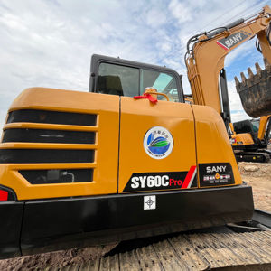 Mini pelleteuse sur chenilles SANY SY60C d'occasion avec une capacité de 5 tonnes, 6 tonnes, 7 tonnes à vendre Komatsu Core Components Moteur et moteur - Product Image 5