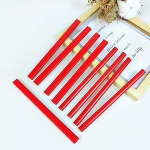 Crayon de charpentier de forme carrée Crayons HB plats en bois de tilleul personnalisés pour les boiseries de constructeur - Product Image 3