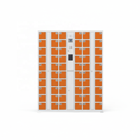 Casier mural compact à 6 ou 12 portes avec accès par code PIN pour la recharge de téléphones, idéal pour les écoles, les campus, les bureaux et le stockage d'appareils pour le personnel.