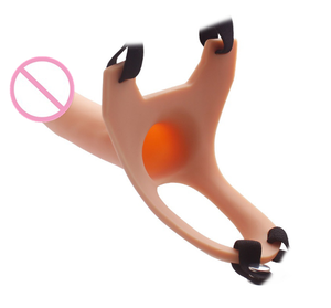 Hohler Strap-On Dildo, Penis-Sleeve für Männer, Penisvergrößerungs-Kondome mit Gurt - Product Image 6