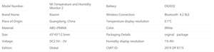 Global Wireless Smart Home <span class=keywords><strong>Xiaomi</strong></span> <span class=keywords><strong>Mi</strong></span> Moniteur de température et d'humidité 2 Thermomètre à capteur - Product Image 6