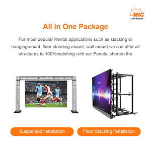 Système complet de mur vidéo LED P3.91 pour événements extérieurs, mariages, concerts, avec flight case, système d'affichage LED pour location de scène - Product Image 2