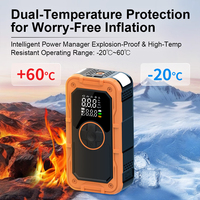 Jump Starter Air Compressor 1000A 14.8V Portable Tire Inflator LED Light USB Power Bank 150PSI Digital Screen Emergency Tool Kit