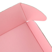 Boîtes d'expédition en carton ondulé personnalisées de haute qualité pour l'emballage, boîtes d'expédition roses, boîtes cadeaux pour vêtements, manteaux, chemises, jupes
