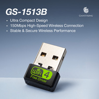 Adaptador WiFi USB Nano Ultra Compacto de 150Mbps para Oficina en Casa, Tarjeta de Red Inalámbrica para Computadora Portátil y de Escritorio