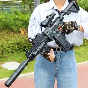YUJIANM416電気シリアルガンゲームEVAソフト弾丸電気銃屋外インタラクティブソフト弾丸フォーム弾丸銃おもちゃ子供用