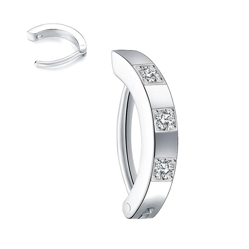 Color acero, estilo D (diamante de tres lados)