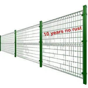 室外围栏3D绿色8英尺高丝网围栏