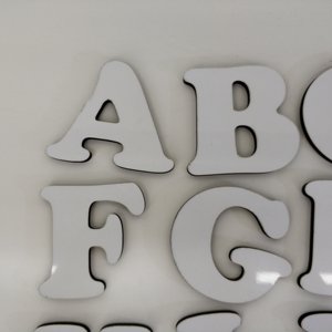 Lettere di sublimazione <span class=keywords><strong>in</strong></span> <span class=keywords><strong>legno</strong></span> vuoto per la casa o la scuola decorazione da appendere alla parete quotidiana istruzione preliminare lettere di carattere - Product Image 3