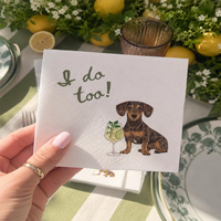 Serviettes de cocktail personnalisées pour mariage avec animaux de compagnie, serviettes de cocktail personnalisées avec portraits de chiens et chats, cadeaux pour bar à cocktails sur le thème des animaux de compagnie pour lui et pour elle