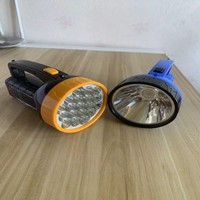 Lampe de poche COB super lumineuse rechargeable à grande tête, lanterne torche USB, affichage de l'électricité, lampe de poche de patrouille à longue portée