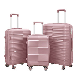 Ensemble de 3 valises de luxe en PP <span class=keywords><strong>avec</strong></span> roulettes pivotantes pour voyages d'affaires - Product Image 2