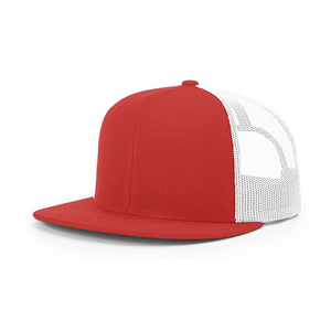 Hochwertige Wollmischung Vorne Nylon-Mesh Hinten Klassische Trucker-Kappe Flacher Schirm Richardson 511 Hüte Snapback-Kappe - Product Image 5