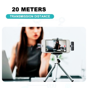Mini micro professionnel rechargeable 2.4Ghz, longue <span class=keywords><strong>portée</strong></span>, <span class=keywords><strong>sans</strong></span> <span class=keywords><strong>fil</strong></span>, col, lavalier, pour iphone, Android, <span class=keywords><strong>téléphone</strong></span>, en stock - Product Image 5