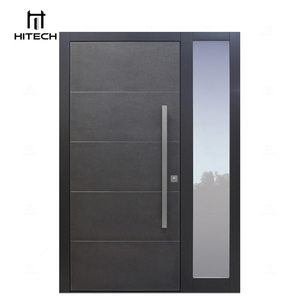 Hitech-US Entrada principal contemporánea Puertas de acero inoxidable Puertas delanteras para casas Puerta pivotante principal exterior moderna - Product Image 3